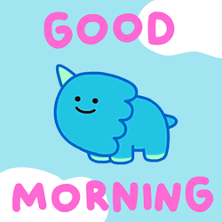 Cute Monday Blue Puppy GIF