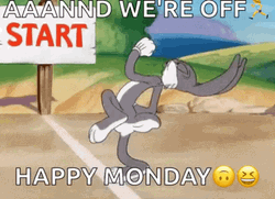 Cute Monday Bugs Bunny GIF