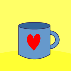 Cute Monday Kitty In Cup GIF
