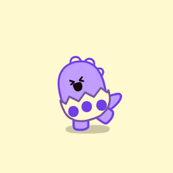 Cute Monday Purple Egg GIF
