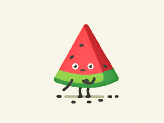 Cute Monday Watermelon GIF