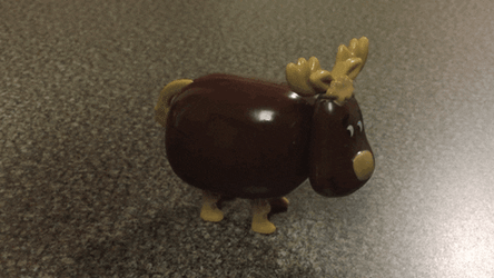 Cute Moose Toy Poops GIF