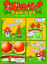 Cute Mushroom Fun Guy
