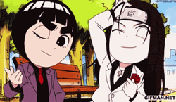 Cute Naruto Neji Hyuga Talking  GIF
