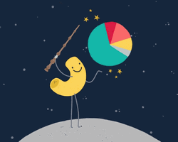 Cute Noodles Peach Stars Magic GIF