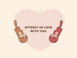Cute Otter I Love You GIF