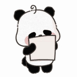 Cute Panda I Love You GIF