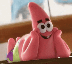 Cute Patrick Star Googly Eyes GIF