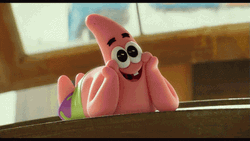 Cute Patrick Star Smiling GIF