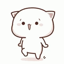 Cute Peach Cat Jumping GIF
