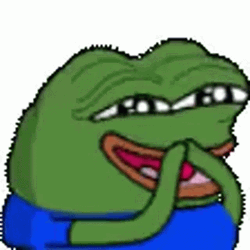 Cute Peepo Frog Giggling GIF