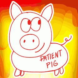 Cute Pig Patience GIF