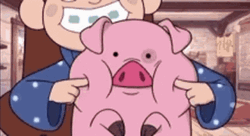 Cute Pink Pig In Gravity Falls GIF