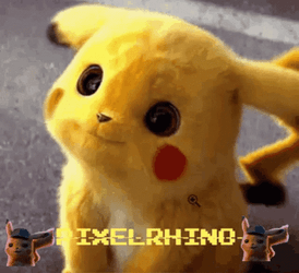 Cute Pixel Detective Pikachu Movie GIF