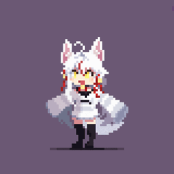 Cute Pixel Kamiko Kana Happy Dance GIF