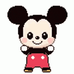 Cute Pixel Mickey Mouse Dancing