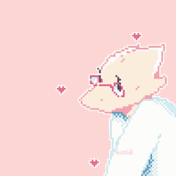 Cute Pixel Undertale Video Game Alphys GIF