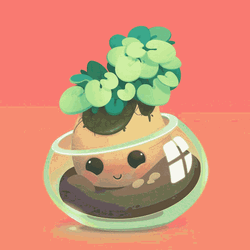 Cute Plant Animation GIF