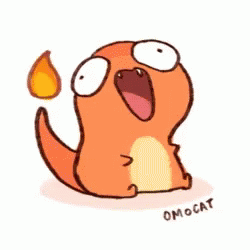Cute Pokemon Charmander Screaming