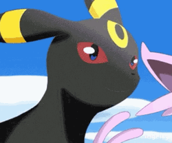 Cute Psychic Pokemon Umbreon  GIF