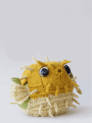 Cute Pufferfish Stop Motion GIF