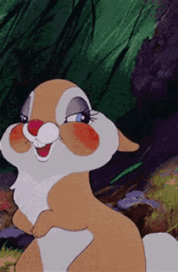 Cute Rabbit Wink Wink GIF