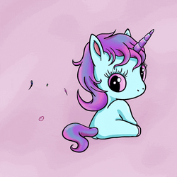 Cute Rainbow Unicorn Passing Gas GIF