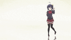 Cute Rikka Takanashi Dance  GIF