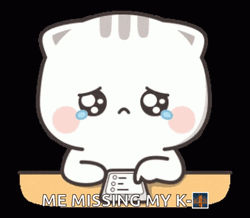 Cute Sad Cat-Chan Teary Eyes GIF