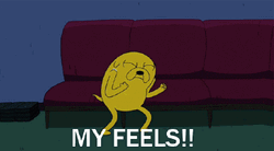 Cute Sad Emotional Jake The Dog GIF
