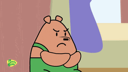 Cute Sad Pants Bear Arms Crossed GIF