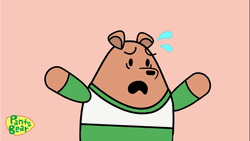 Cute Sad Pants Bear Need Help GIF
