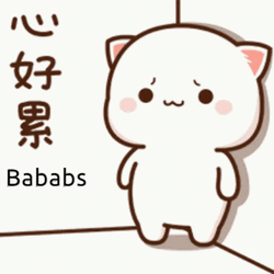 Cute Sad Peach Cat Slide GIF