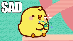 Cute Sad Piu Piu Flowers GIF