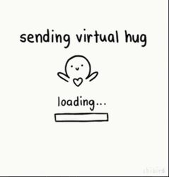 Cute Sending You A Virtual Hug Sticker