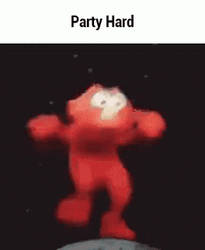 Cute Sesame Street Elmo Dancing Party Hard