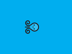 Cute Sketch Octopus In Blue Background  GIF