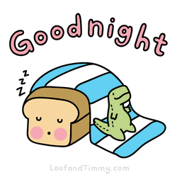 Cute Sleepy Goodnight Cartoon GIF
