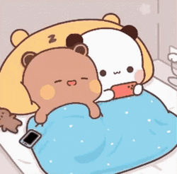 Cute Sleepy Milk And Mocha Bears GIF