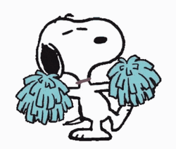 Cute Snoopy Cheer Dancing GIF