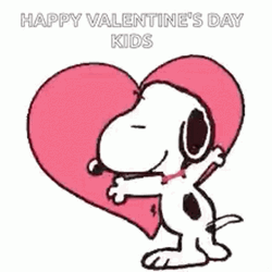 Cute Snoopy Valentines Day Greeting Cards For Kids