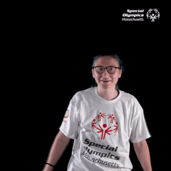 Cute Softball Special Olympics Woman Dancing GIF