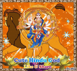 Cute Sparkly Hindu God GIF