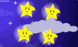 Cute Spinning Animated Stars GIF
