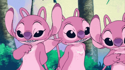 Cute Stitch Angel Multiple Clone GIF