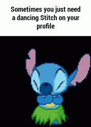 Cute Stitch Hula Dance GIF