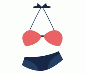 Cute Swimsuit Moving GIF