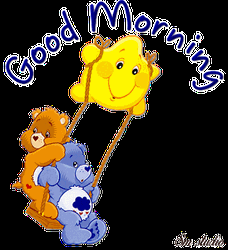 Cute Swinging Bears Good Morning  GIF
