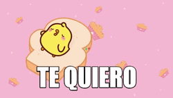Cute Te Quiero Sleepy Chicklet GIF