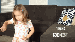 Cute Thank Goodness Gesture GIF